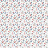 Mininatures Tapeten Landhausstil Blumen Floral