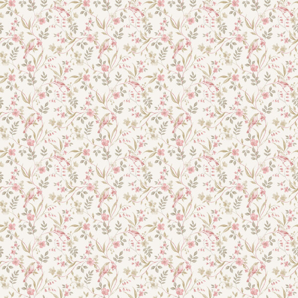 Mininatures Tapeten Landhausstil Blumen Floral