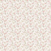 Mininatures Tapeten Landhausstil Blumen Floral