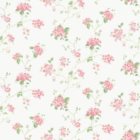 Mininatures Tapeten Landhausstil Blumen Floral