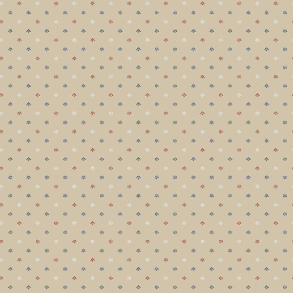 Mininatures Tapeten Landhausstil Streublümchen