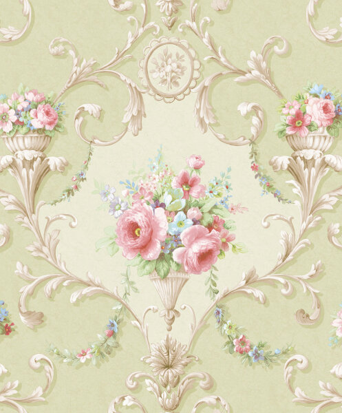 Classic Silks 4 Florales Barockmuster Blumenarrangement
