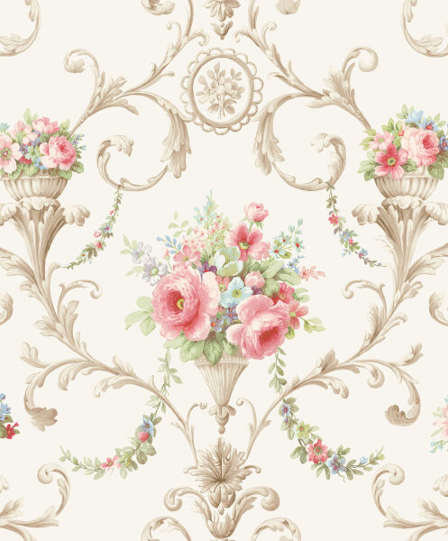Classic Silks 4 Florales Barockmuster Blumenarrangement