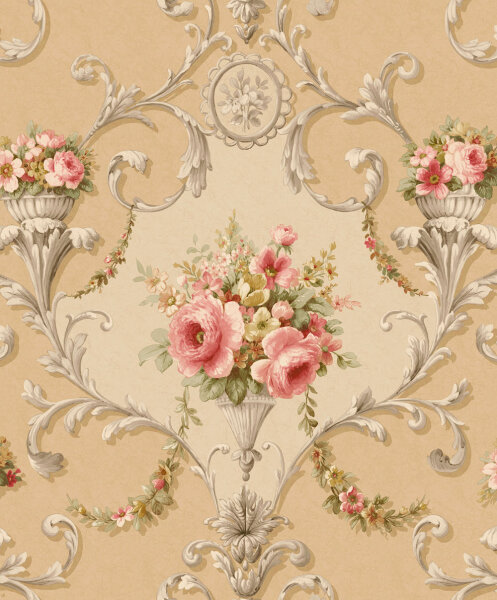 Classic Silks 4 Florales Barockmuster Blumenarrangement