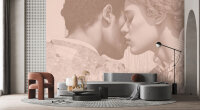 Fototapete Walls by Patel 4 m x 2,7 m Paar Altrosa Beige  Raum 3
