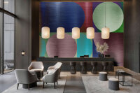 Fototapete Walls by Patel 5 m x 2,5 m Bunt Blau Rosa...