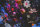 Fototapete Walls by Patel 4 m x 2,7 m Blumen Schwarz Blau  Raum 1