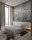Fototapete Walls by Patel 4 m x 2,7 m Metallic Silber Mintgrün  Raum 2