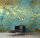 Fototapete Walls by Patel 4 m x 2,7 m Metallic Türkis Gold  Raum 3