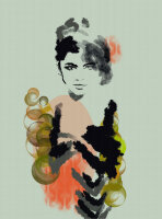 Fototapete Walls by Patel 2 m x 2,7 m Frau...