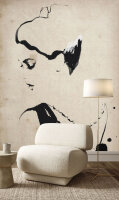 Fototapete Walls by Patel 2 m x 2,7 m Frau Beige Schwarz...