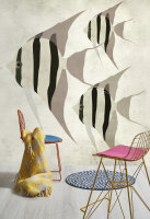 Fototapete Walls by Patel 4 m x 2,7 m Fische Beige   Raum 2