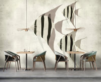 Fototapete Walls by Patel 4 m x 2,7 m Fische Beige   Raum 4
