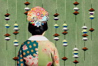Fototapete Walls by Patel 4 m x 2,7 m Japanischer Stil...