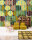 Fototapete Walls by Patel 4 m x 2,7 m Kreise Gelb Grün Orange Raum 2