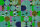Fototapete Walls by Patel 4 m x 2,7 m Kreise Blau Grün Pink Raum 1