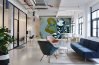 Fototapete Walls by Patel 4 m x 2,7 m Manga Petrol Grau Blau Raum 3