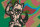 Fototapete Walls by Patel 4 m x 2,7 m Manga Grün Rosa  Raum 1