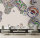 Fototapete Walls by Patel 4 m x 2,7 m 3D Creme Blau  Raum 2