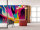 Fototapete Walls by Patel 4 m x 2,7 m 3D Pink Türkis Gelb Raum 1