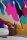 Fototapete Walls by Patel 4 m x 2,7 m 3D Pink Türkis Gelb Raum 4