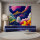 Fototapete Walls by Patel 4 m x 2,7 m Wolken Dunkelblau Pink Orange Raum 2