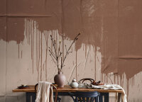 Fototapete Walls by Patel 4 m x 2,7 m 3D Braun Beige  Raum 3