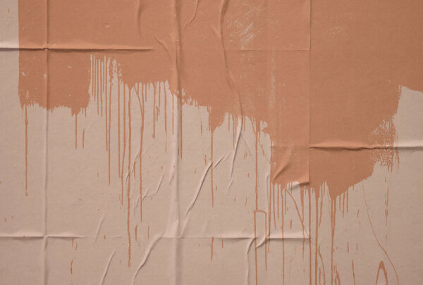 Fototapete Walls by Patel 4 m x 2,7 m 3D Orange Beige  Raum 1
