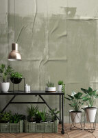 Fototapete Walls by Patel 4 m x 2,7 m Betonoptik Mintgrün   Raum 2