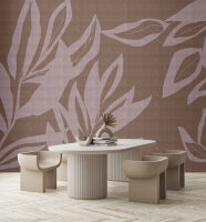 Fototapete Walls by Patel 4 m x 2,7 m Pflanzen Braun Rosa...