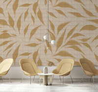 Fototapete Walls by Patel 4 m x 2,7 m Pflanzen Orange   Raum 3
