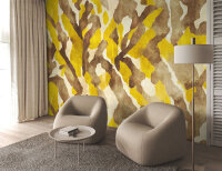 Fototapete Walls by Patel 4 m x 2,7 m Abstrakt Gelb Braun...