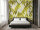 Fototapete Walls by Patel 4 m x 2,7 m Blätter Grün Beige  Raum 4
