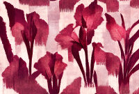 Fototapete Walls by Patel 4 m x 2,7 m Blumen Dunkelrot...