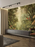 Fototapete Walls by Patel 4 m x 2,7 m Dschungel Grün...
