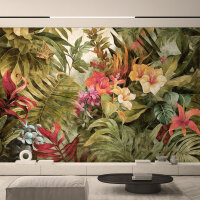 Fototapete Walls by Patel 4 m x 2,7 m Dschungel Grün...