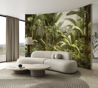 Fototapete Walls by Patel 4 m x 2,7 m Dschungel Grün...