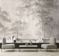 Fototapete Walls by Patel 4 m x 2,7 m Bäume Taupe...