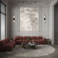 Fototapete Walls by Patel 4 m x 2,7 m Bäume Taupe Grau  Raum 4