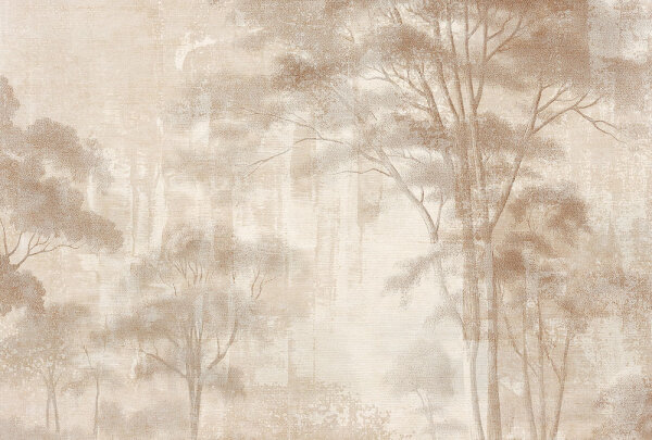 Fototapete Walls by Patel 4 m x 2,7 m Bäume Braun Beige  Raum 1