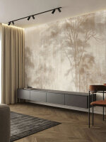 Fototapete Walls by Patel 4 m x 2,7 m Bäume Braun Beige  Raum 3