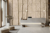 Fototapete Walls by Patel 4 m x 2,7 m Bambus Beige Braun  Raum 3