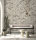 Fototapete Walls by Patel 4 m x 2,7 m Blumen Beige Grau  Raum 2