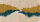 Fototapete Walls by Patel 5 m x 2,7 m Landschaft Beige Ocker Petrol Raum 1
