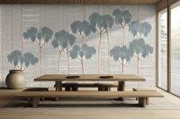 Fototapete Walls by Patel 5 m x 2,7 m Bäume Grau...
