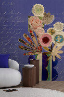 Fototapete Walls by Patel 4 m x 2,7 m Vase Lila Beige  Raum 3
