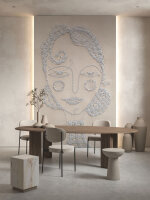 Fototapete Walls by Patel 4 m x 2,7 m Frau Beige Grau  Raum 4