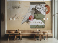 Fototapete Walls by Patel 4 m x 2,7 m Brief Beige Braun...