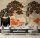 Fototapete Walls by Patel 4 m x 2,7 m Pflanzen Beige Schwarz  Raum 3