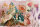 Fototapete Walls by Patel 4 m x 2,7 m Tiere Rosa Petrol  Raum 1